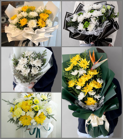 广东揭阳市普宁市军埠镇大长陇村白事花束代送